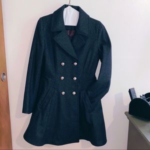 Fit & Flare Charcoal Winter Coat